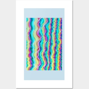 Neon Rainbow Static Posters and Art